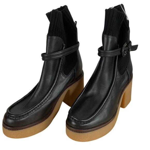 Sam Edelman Sidney Bootie Black Leather Buckle Closure Women's Size 9 NWOB - Picture 3 of 7